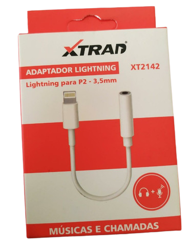  - Adaptadores  - Central - unidade    Cod. ADAPTADOR DE FONE P2 PARA IPHONE XT2142